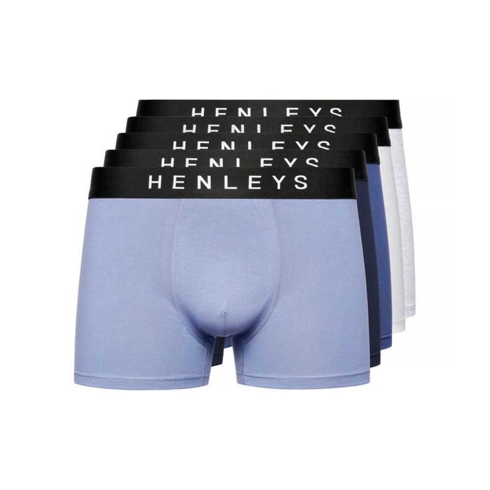 Henleys Mens Inkset Marl Boxer Shorts (Pack of 5) / Multicolored